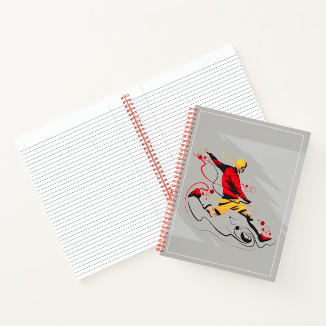 Notebook-Fußball-Player Notizbuch (Innenseite)