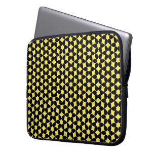 Notebook-Gehäuse in Schwarz und Gelb Laptopschutzhülle