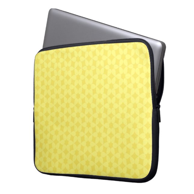 Notebook-Gehäuse mit goldgelben Mustern Laptopschutzhülle (Vorderseite Links)