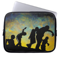Notebook-Gehäuse von Zombie Silhouette Horror Art