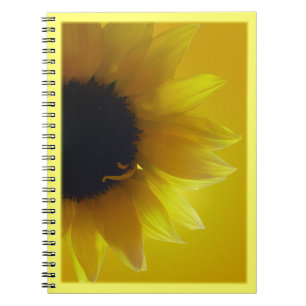 Notebook-Gelbe Blume Notizblock