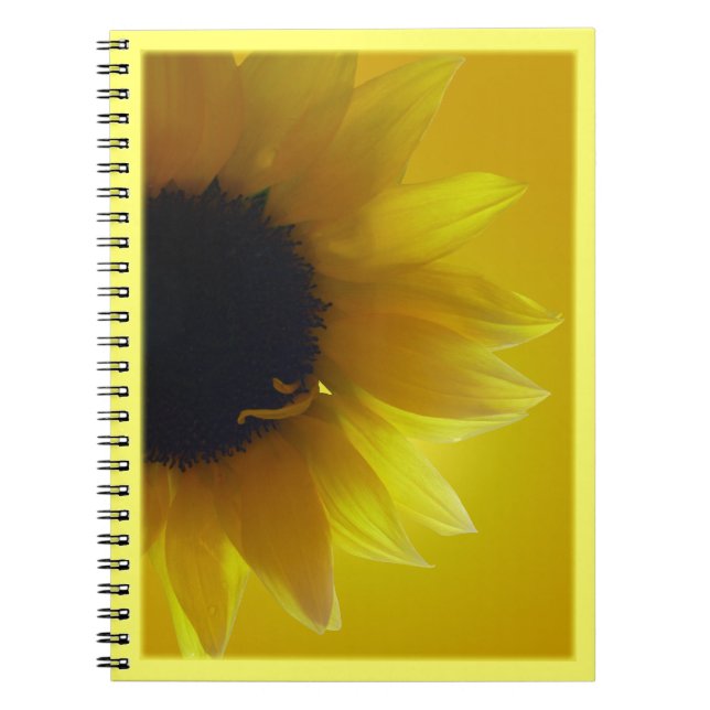 Notebook-Gelbe Blume Notizblock (Vorderseite)