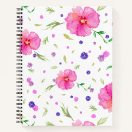Notebook-Geschenk mit Aquarell-Blume für Lehrer Notizbuch