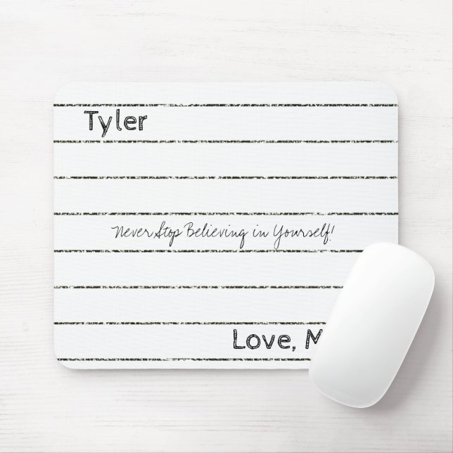 Notebook, Glaube niemals an Maus Pad! Mousepad (Mit Mouse)