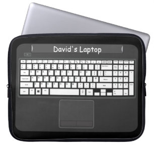 Notebook-Grafik mit weißen Tasten Laptopschutzhülle