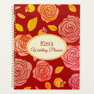 Notebook-Hochzeitsbrille Planer