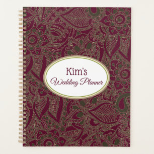 Notebook-Hochzeitsbrille Planer