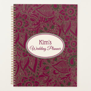 Notebook-Hochzeitsbrille Planer