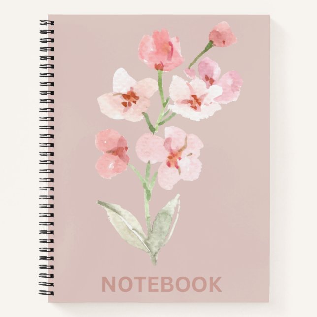 Notebook Hübsche Blume Notizbuch (Vorderseite)