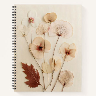Notebook-Journal für die getrocknete Wildblume Notizbuch