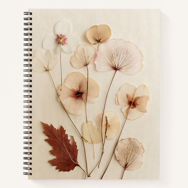 Notebook-Journal für die getrocknete Wildblume Notizbuch (Vorderseite)