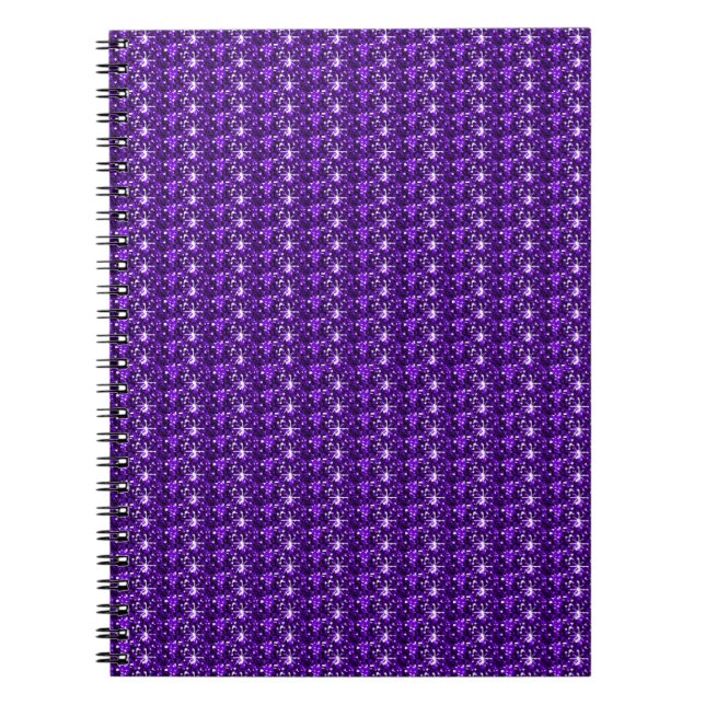 Notebook-Lila Glitzer Notizblock (Vorderseite)