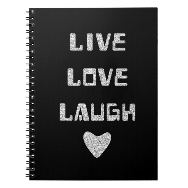 Notebook - Live-Liebe Laugh Notizblock (Vorderseite)