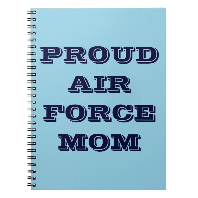 Notebook-Mama der Proud Air Force Notizblock (Vorderseite)