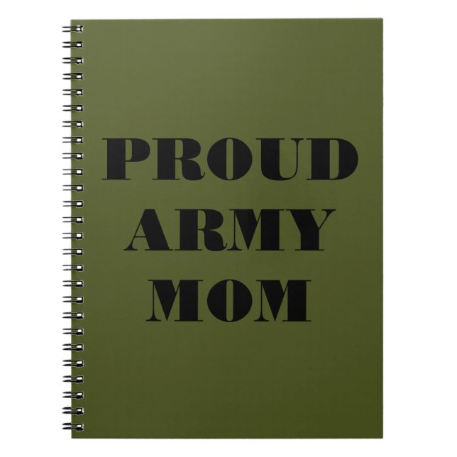 Notebook-Mama der Proud-Armee Notizblock (Vorderseite)
