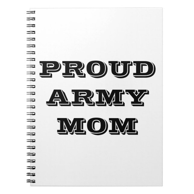 Notebook-Mama der Proud-Armee Notizblock (Vorderseite)