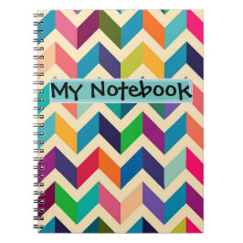 Notebook - Mehrfarbig Zigzag Notizblock