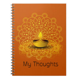 Notebook meine Gedanken Kerze Notizblock