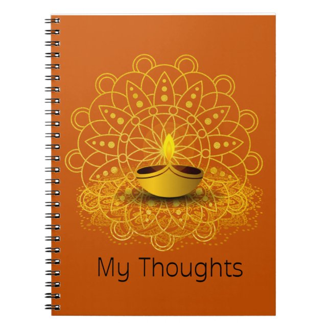 Notebook meine Gedanken Kerze Notizblock (Vorderseite)