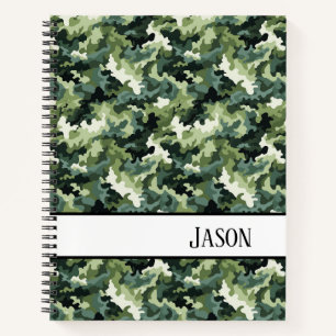 Notebook-Militär-Grüne Camouflage Notizbuch