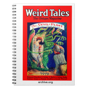 Notebook mit 1928 Wart Tales Magazine Cover Notizblock