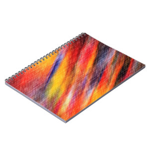 Notebook mit Abstrakten Farben für Sonnenuntergäng Notizblock