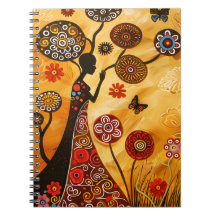 Notebook mit afrikanischer Art Cover
