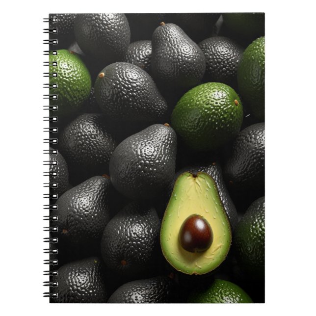 Notebook mit Avocado Art Design Notizblock (Vorderseite)