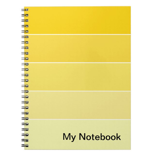Notebook mit benutzerdefinierbarem Gradient-Design Notizblock (Vorderseite)