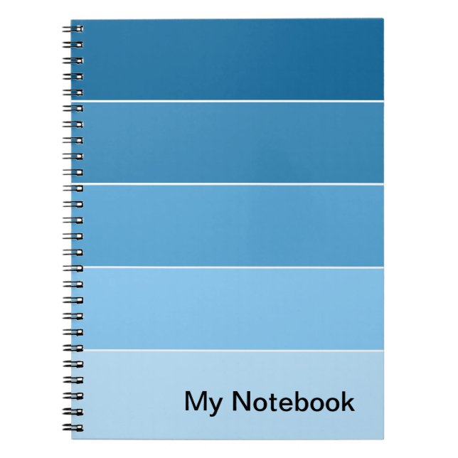 Notebook mit benutzerdefinierbarem Gradient-Design Notizblock (Vorderseite)