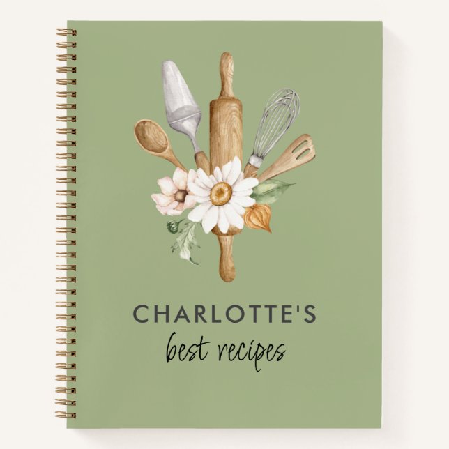 Notebook mit benutzerdefinierter Rezeptur-Vorlagen Notizbuch (Vorderseite)