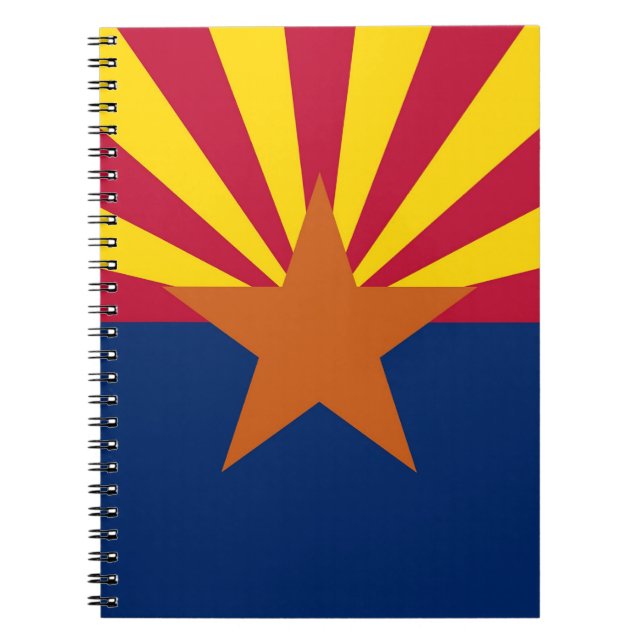 Notebook mit Fahne des Arizona-Staat Notizblock (Vorderseite)