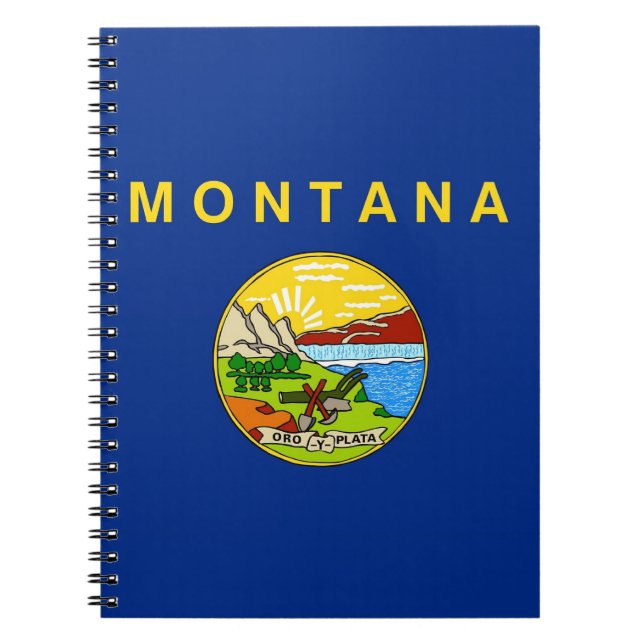 Notebook mit Fahne im Montana-Staat Notizblock (Vorderseite)