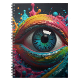 Notebook mit farbenfroher Optik Notizblock