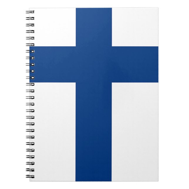 Notebook mit finnischer Flagge Notizblock (Vorderseite)