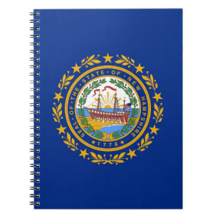 Notebook mit Flag New Hampshire Staat Notizblock