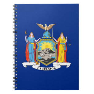 Notebook mit Flag New York Staat Notizblock