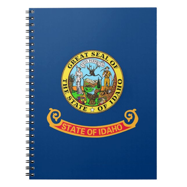 Notebook mit Flagge des Idaho-Staat Notizblock (Vorderseite)