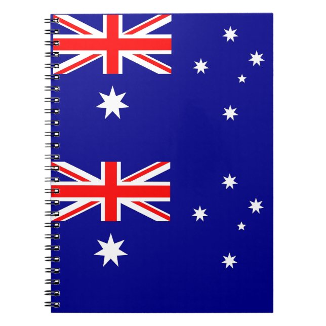 Notebook mit Flagge in Australien Notizblock (Vorderseite)