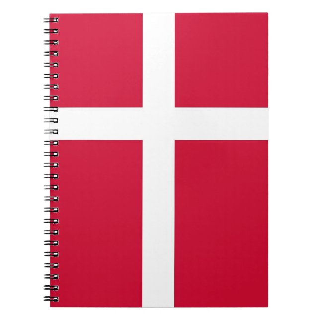 Notebook mit Flagge in Dänemark Notizblock (Vorderseite)