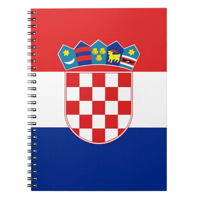 Notebook mit Flagge in Kroatien Notizblock (Vorderseite)