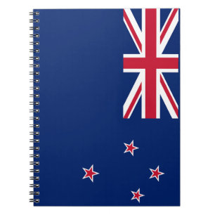 Notebook mit Flagge in Neuseeland Notizblock