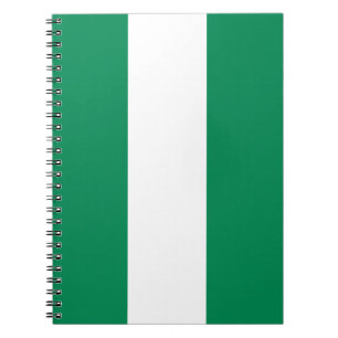 Notebook mit Flagge in Nigeria Notizblock