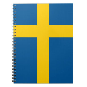 Notebook mit Flagge in Schweden Notizblock