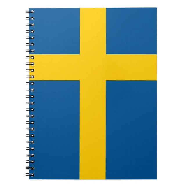 Notebook mit Flagge in Schweden Notizblock (Vorderseite)