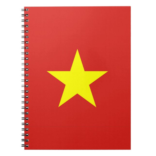 Notebook mit Flagge in Vietnam Notizblock (Vorderseite)