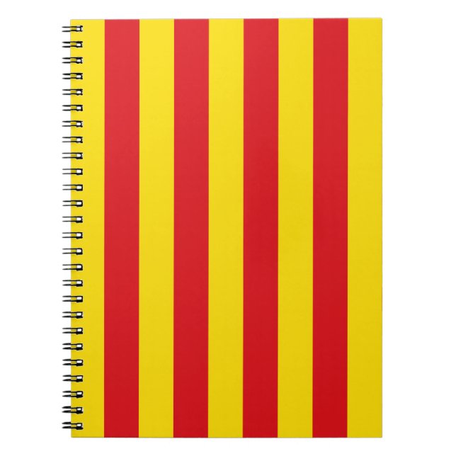 Notebook mit Flagge Kataloniens Notizblock (Vorderseite)