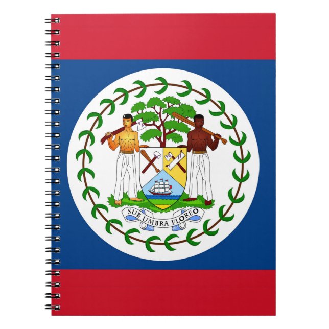 Notebook mit Flagge von Belize Notizblock (Vorderseite)