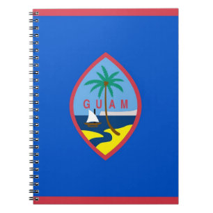 Notebook mit Flagge von Guam Notizblock