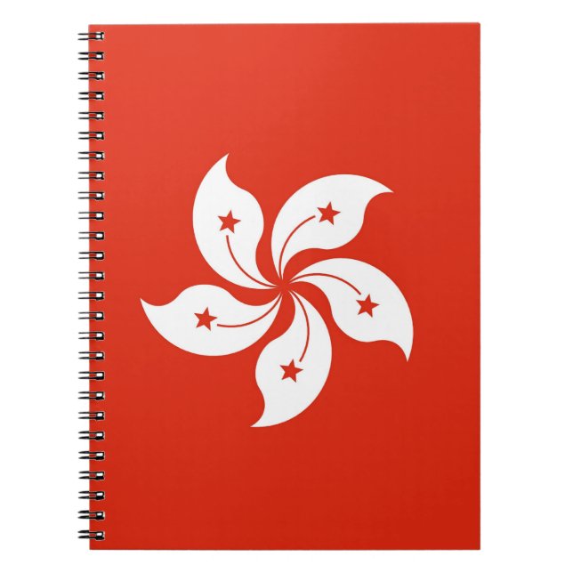 Notebook mit Flagge von Hongkong, China Notizblock (Vorderseite)